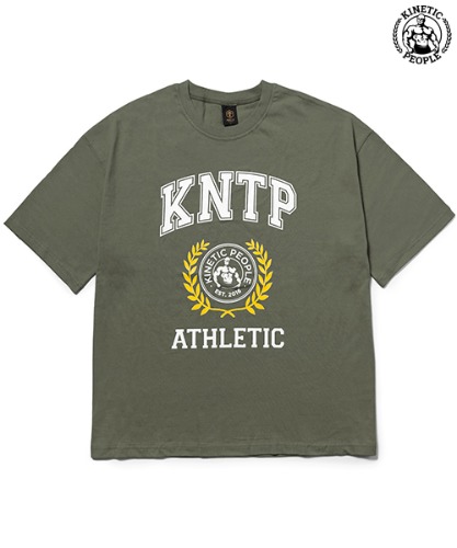 KNTP 컬리지 티셔츠 카키